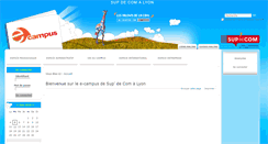 Desktop Screenshot of ecampus.supdecomlyon.net